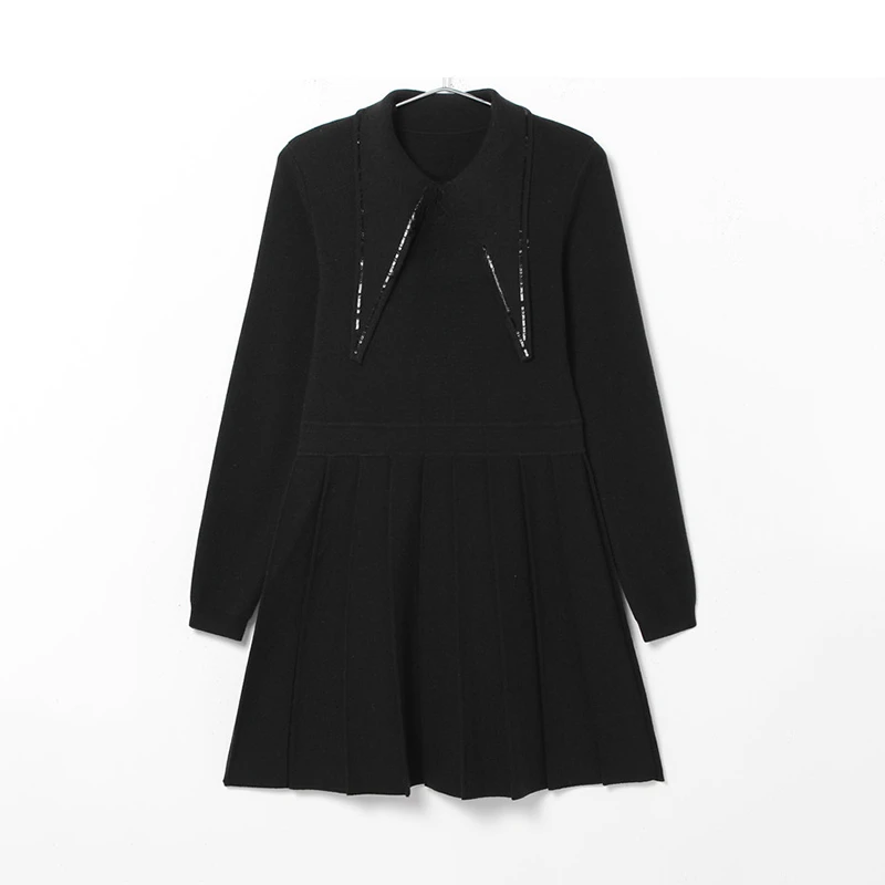 L581针织连衣裙  鸟撤柜剪牌