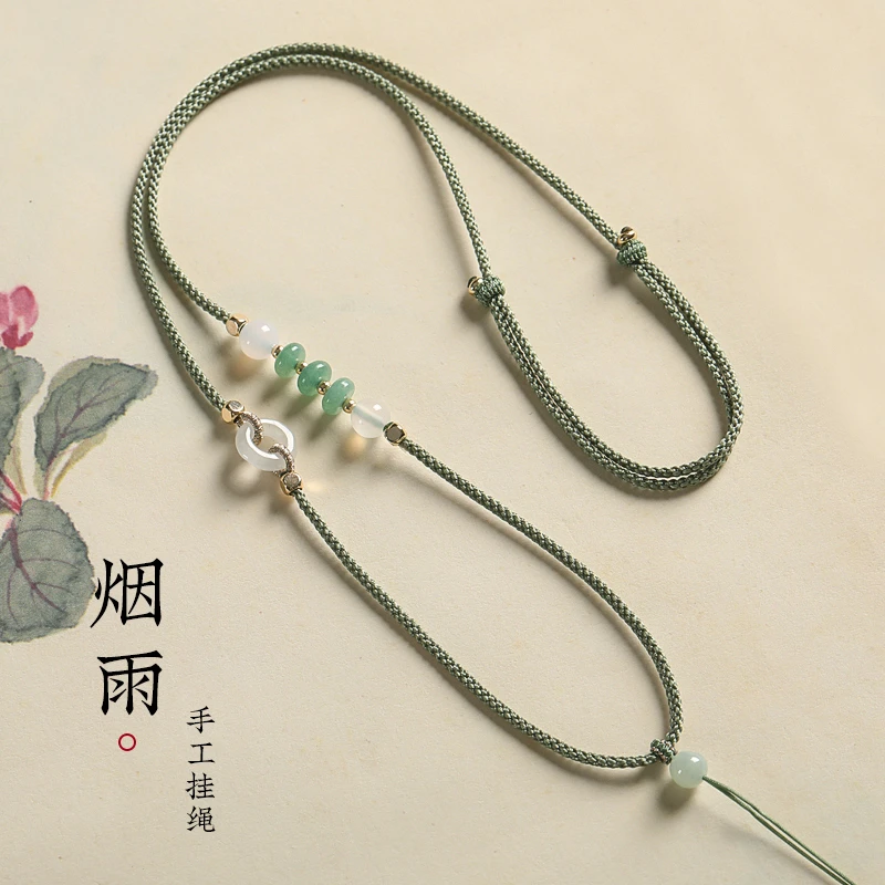 非金属锦纶吊坠 玉石项链绳男女玉吊坠链佛公挂绳平安扣首饰挂件