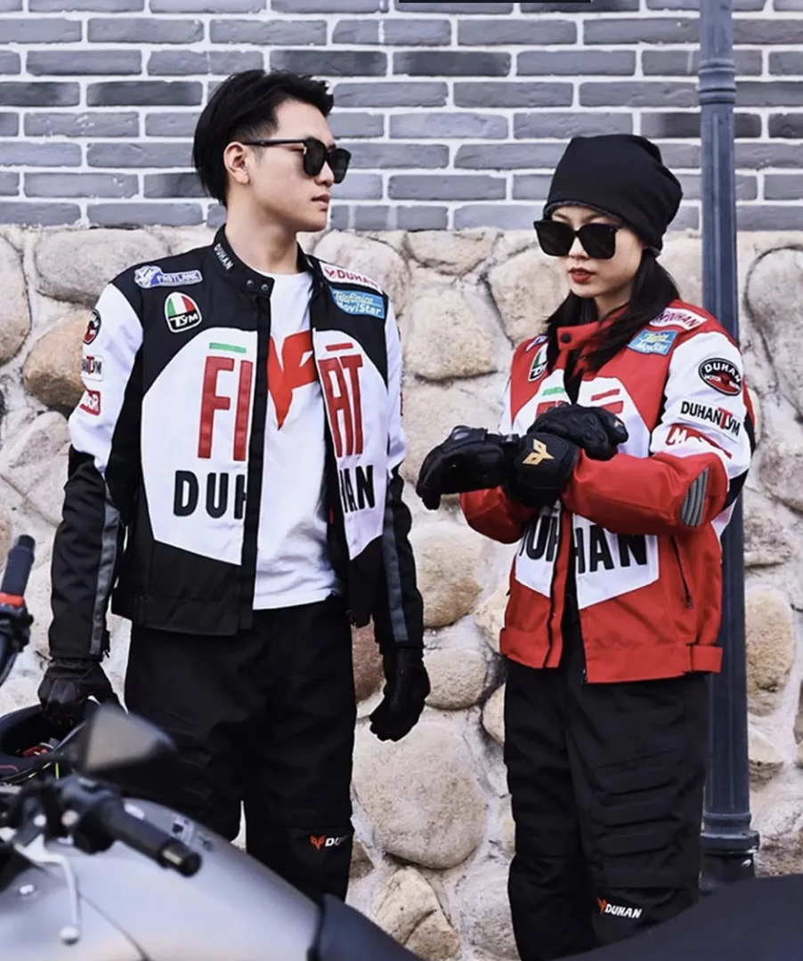 杜汉冬季赛赛车服机车骑行服男女越野机车服防摔骑士赛车服四季通