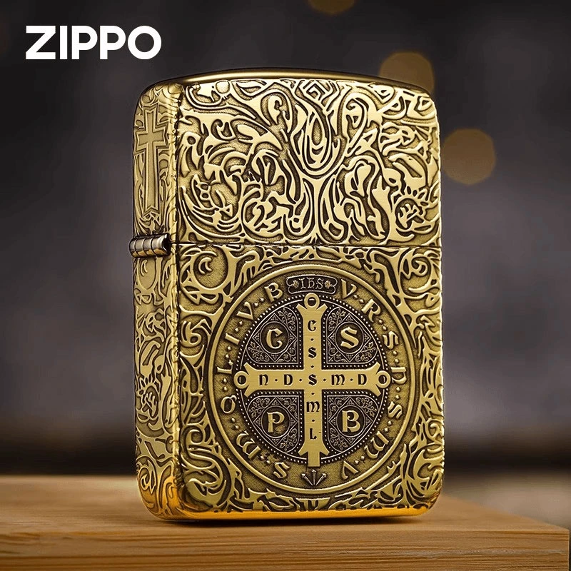 ZIPPO打火机【火雀优选】蚊版1941康斯坦丁五面黄铜煤油男士送礼