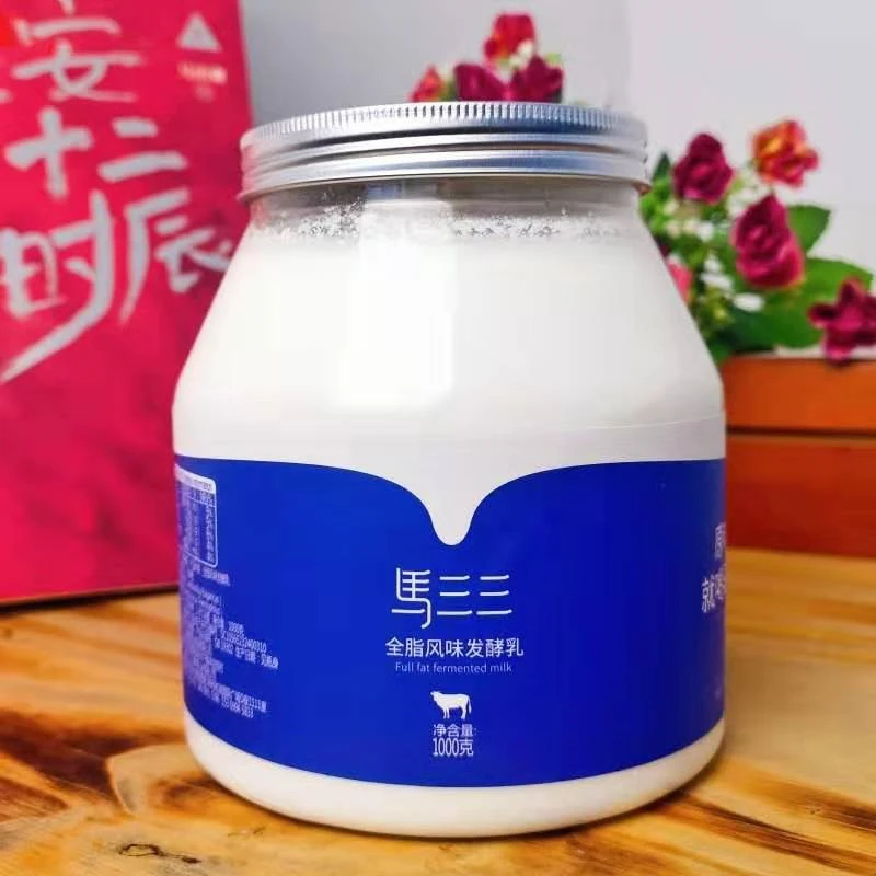 新疆兵团 马三三 马三三家庭装酸奶1kg*2