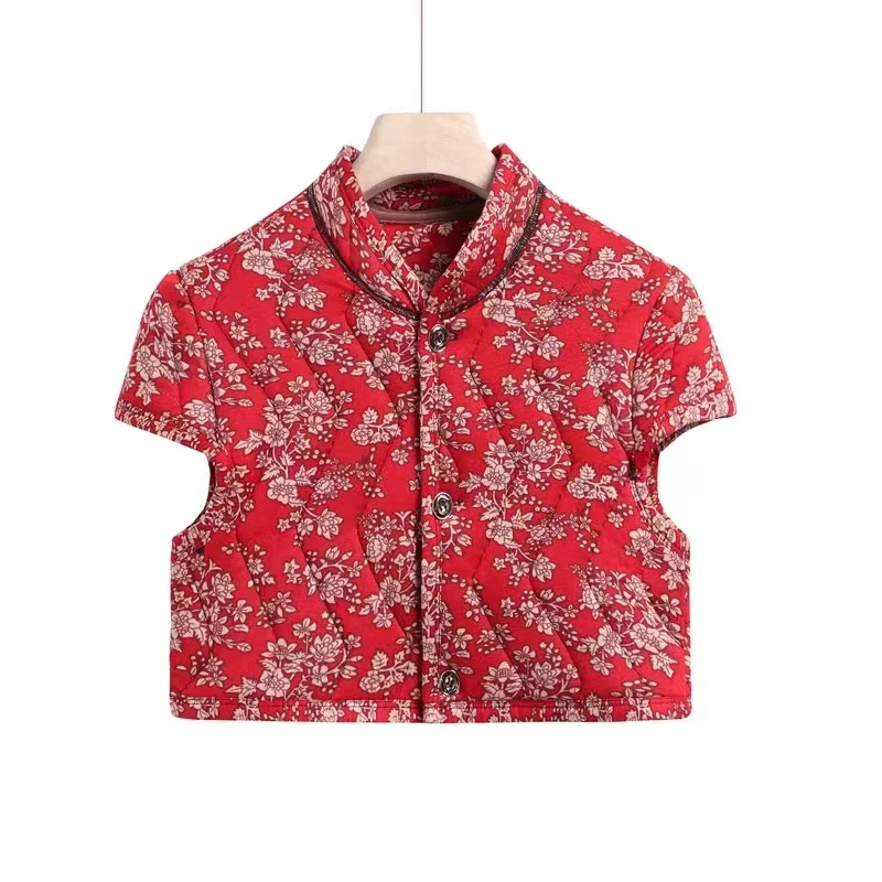 新款护肩驼绒马甲妈妈冬季保暖护肩膀马甲