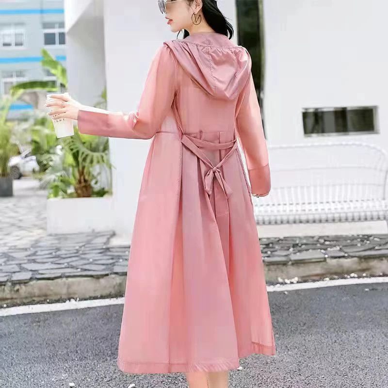 夏季新款防晒衣女中长款韩版薄透气防紫外线海边户外防晒服女潮