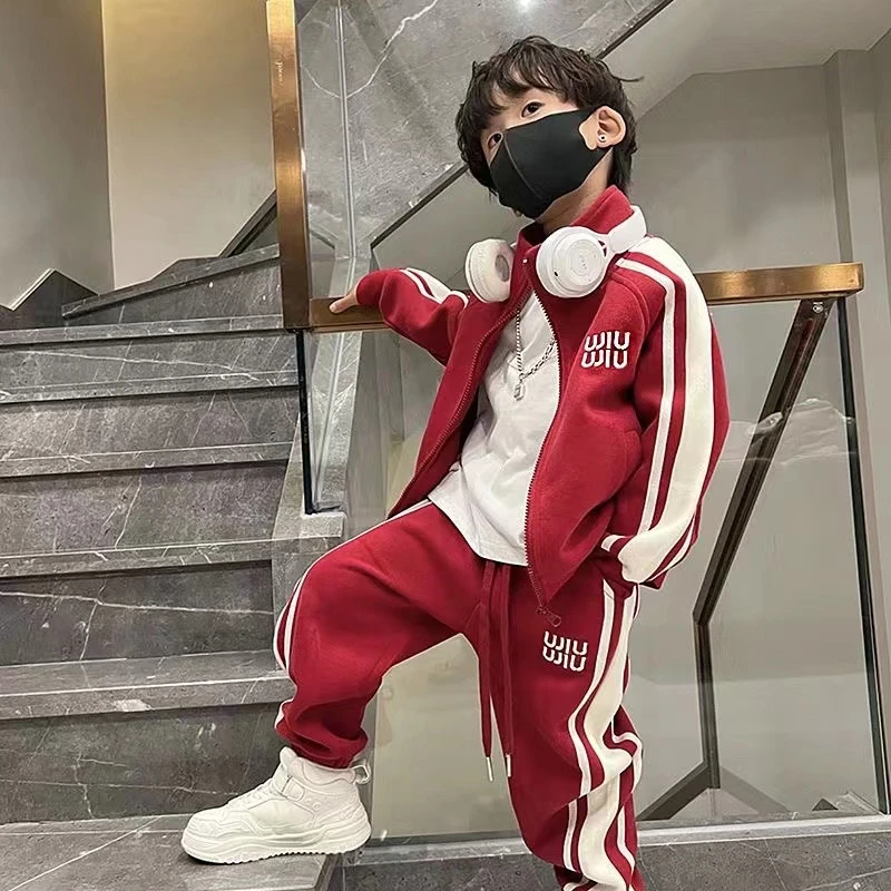 儿童休闲运动春秋款韩版中大童秋季帅气洋气男童套装