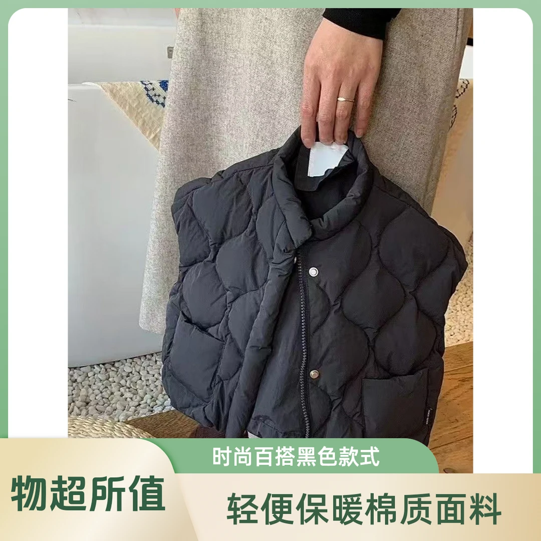 儿童冬款马甲夹棉加厚新款男女童马甲冬装坎肩中小童时尚立领