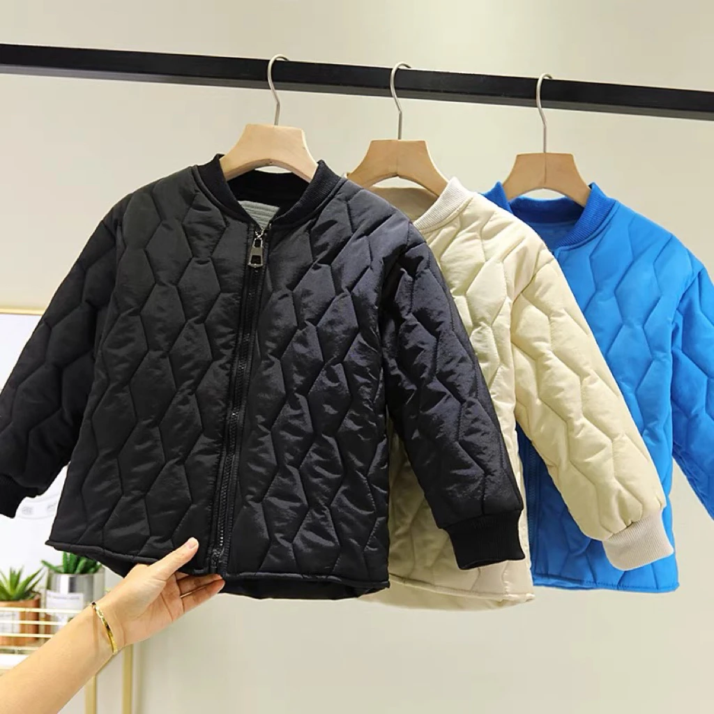 中大童棒球服棉服保暖洋气秋男童女童秋冬季休闲外套 110-160码