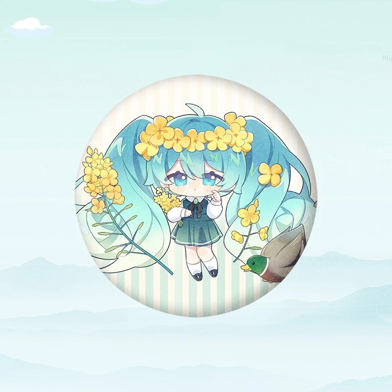 新初音未来吧唧二次元动漫同人周边徽章节气系列葱娘miku谷子痛包