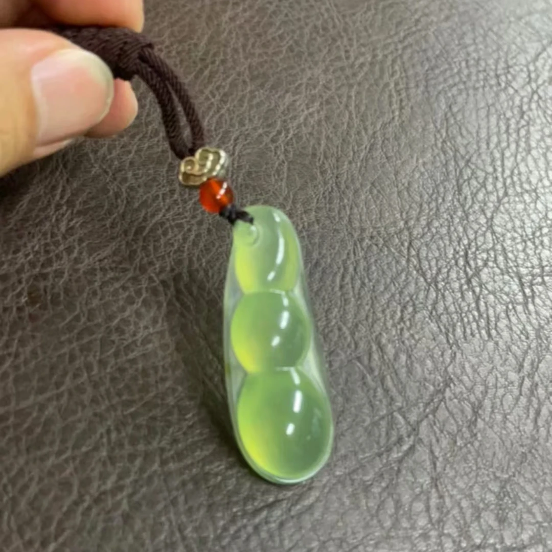 【集团·福利】蛇纹石玉未镶嵌随机发货一个/玉四季豆