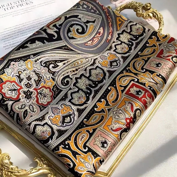 佩斯利灰调 180*90左右长巾百搭围巾