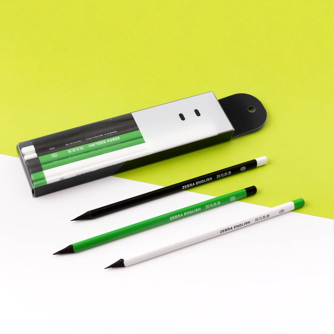 斑马HB铅笔三角木杆好抓握安全无毒放心用 12支/盒