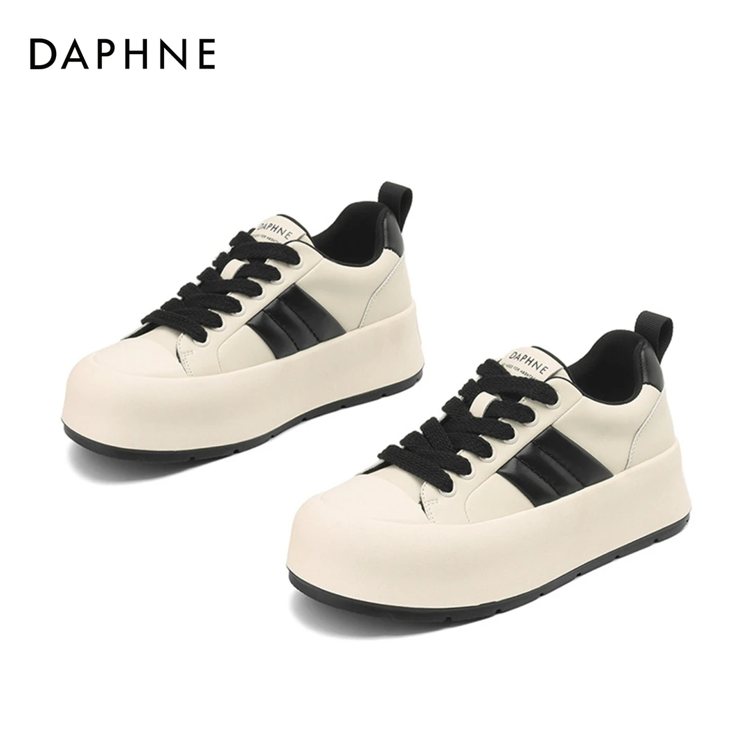 达芙妮休闲鞋2024新款百搭时尚ins系带