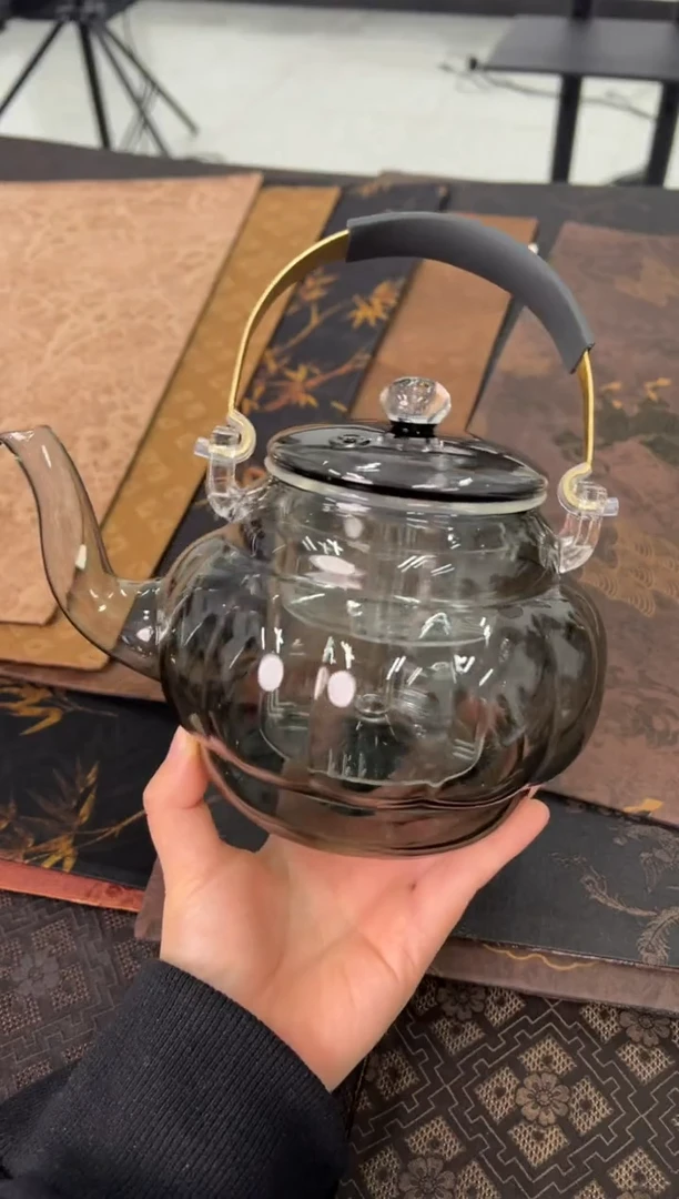 【闪购商品】玻璃茶盏不觉堂南瓜煮水透黑