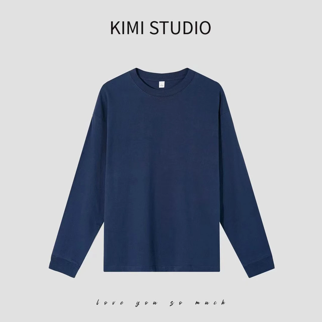 KIMI订单款 水洗棉宽松休闲打底上衣AW24723