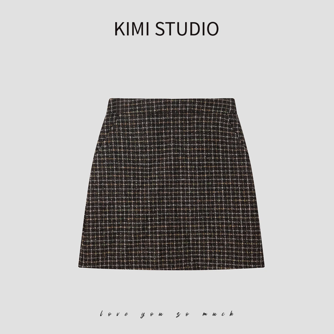 KIMI 美夏秋冬双面手缝羊半身裙AW24868