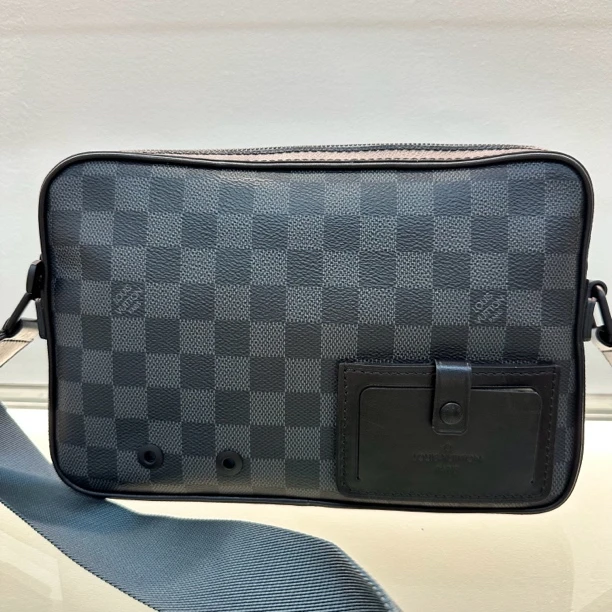 95新 LouisVuitton/路易威登 LV alpha棋盘格相机邮差包/H1409