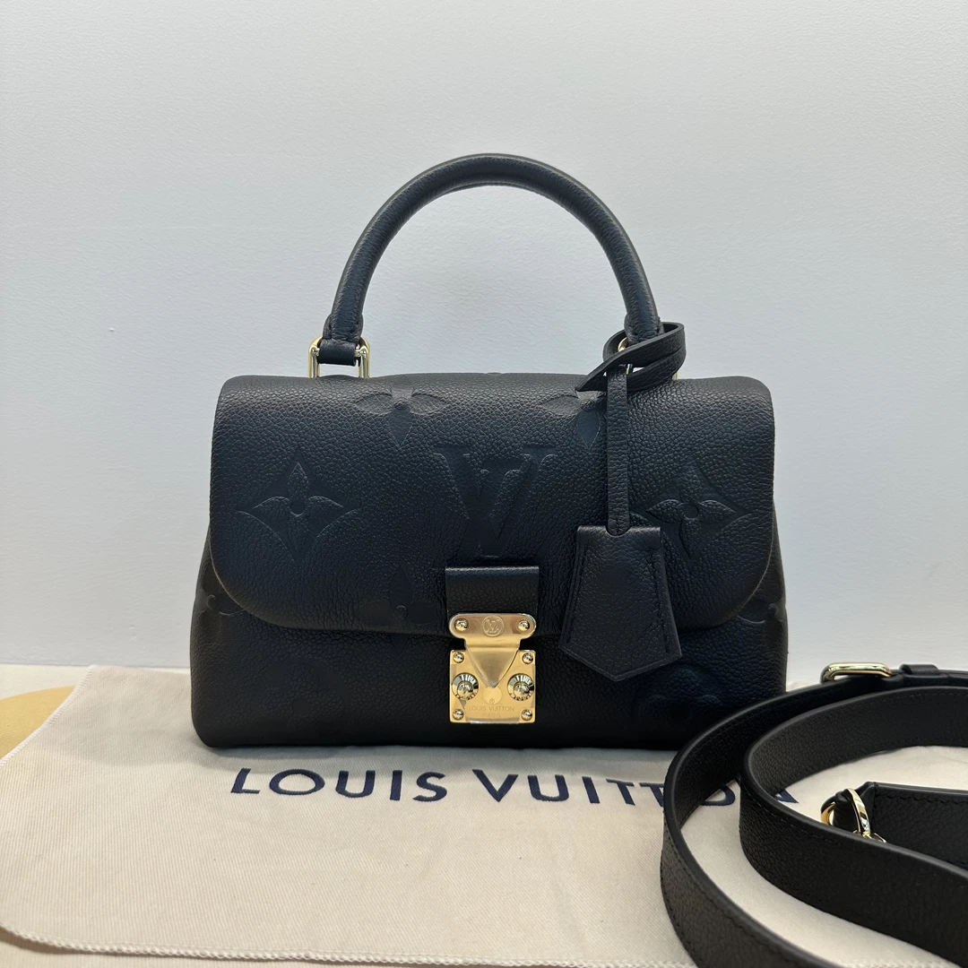99新 LouisVuitton/路易威登 LV玛德琳Madeleine bb芯片款黑色