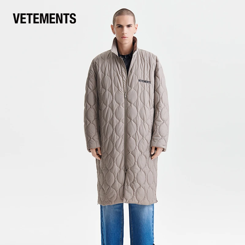 VETEMENTS秋冬棉服时尚潮流百搭长款男女同款过膝棉大衣 63512301