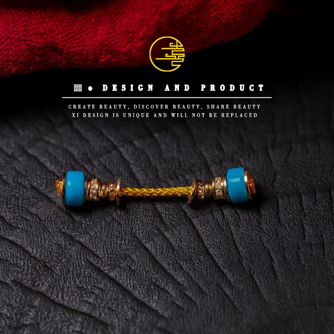 【囍设计出品】精工·地狱色弟子珠万向轴108配饰小众民族风手工百搭