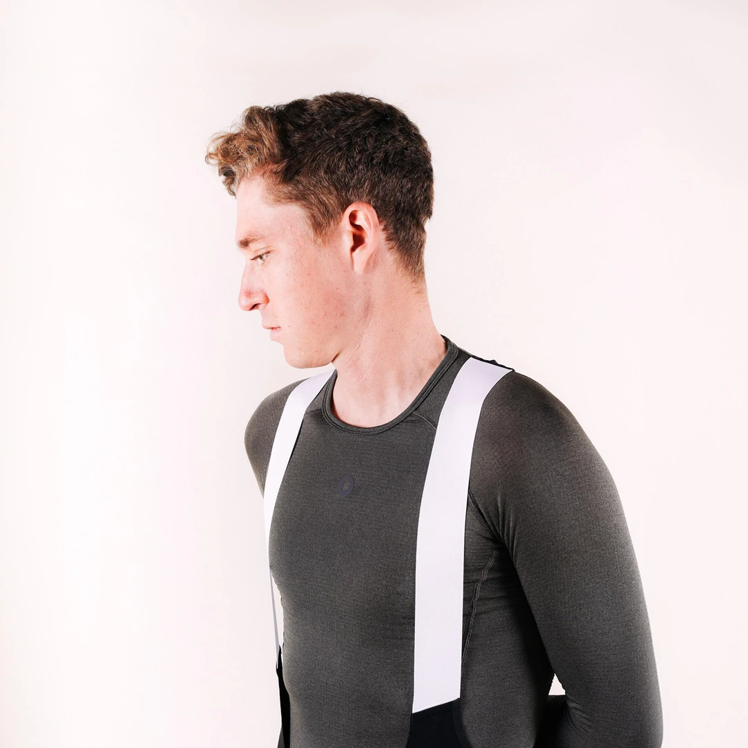 TSC Men's Winter Base Layer Charcoal Gray 男士保暖骑行打底衫