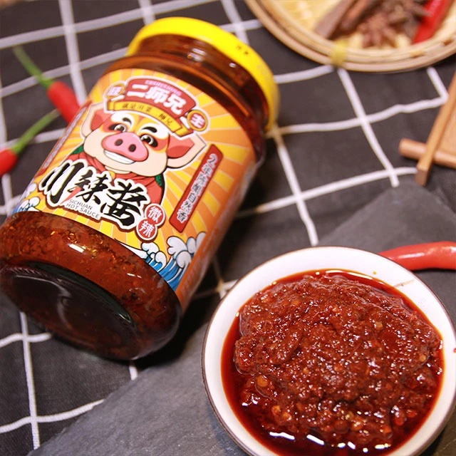 【冬日火锅】旺丰二师兄口味川辣酱（微辣）拌菜拌饭蘸料350g/瓶