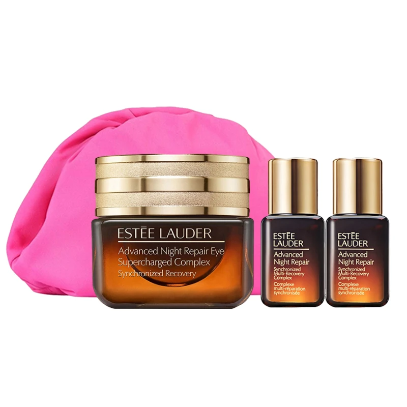 雅诗兰黛特润修护精华眼霜+小棕瓶精华 15ml+7ml×2个补水保湿