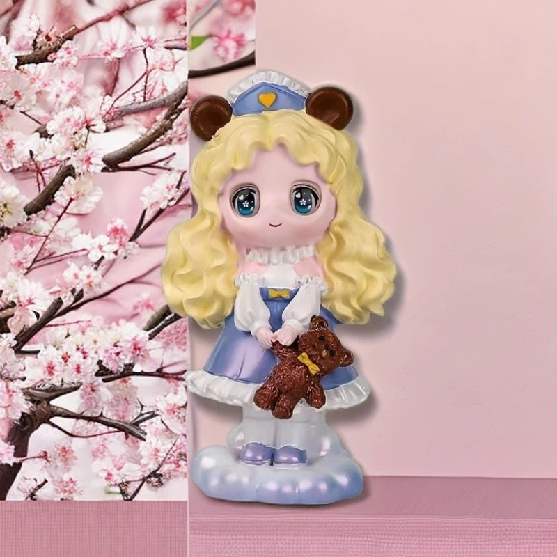 【8.8两只装】3D立体约11cm中号小画画娃娃追光少女白胚可爱手工diy