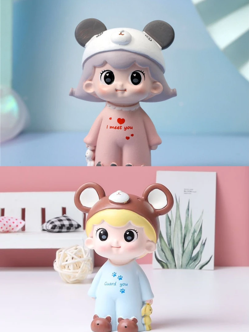 中号3D立体小石膏娃娃拽宝3与4号上色摆摊益智DIY创意