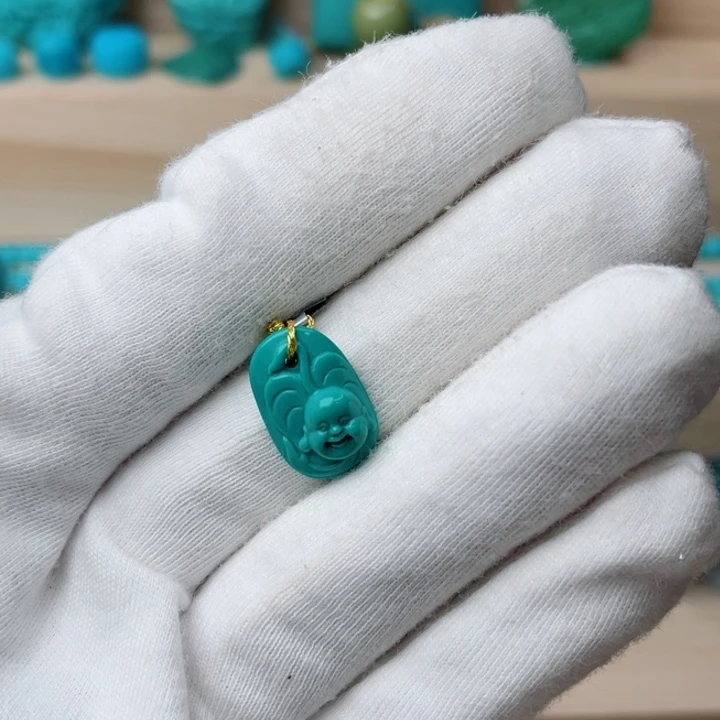 绿松石珠宝半成品未镶嵌