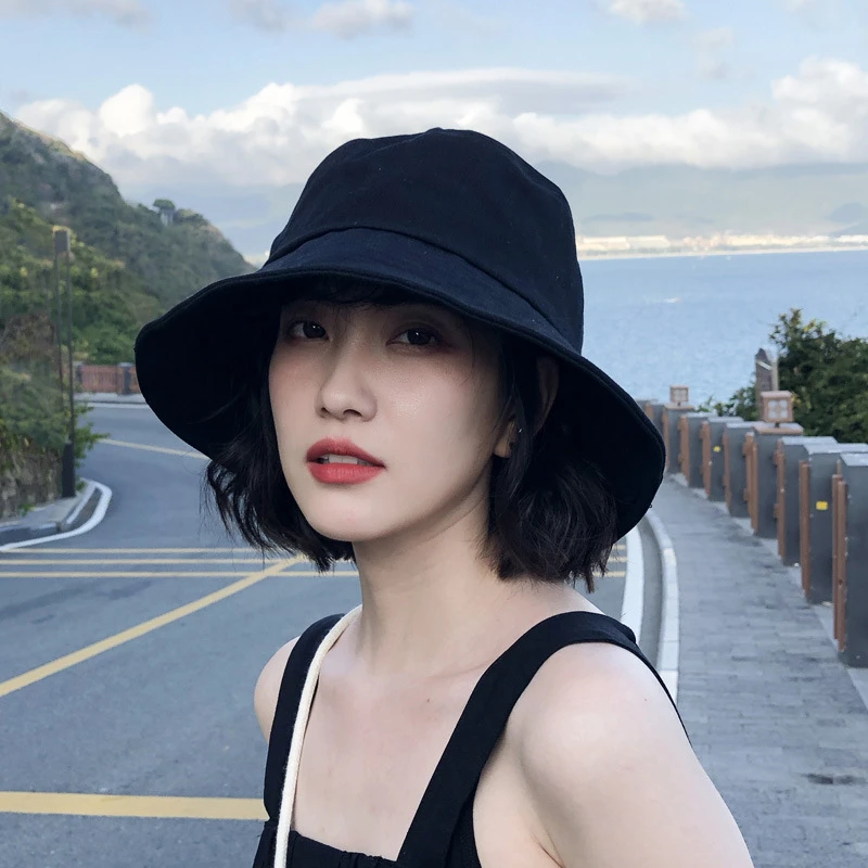 网红爆款夏天渔夫帽女春夏ins百搭帽日系防晒遮阳帽子日系休闲帽