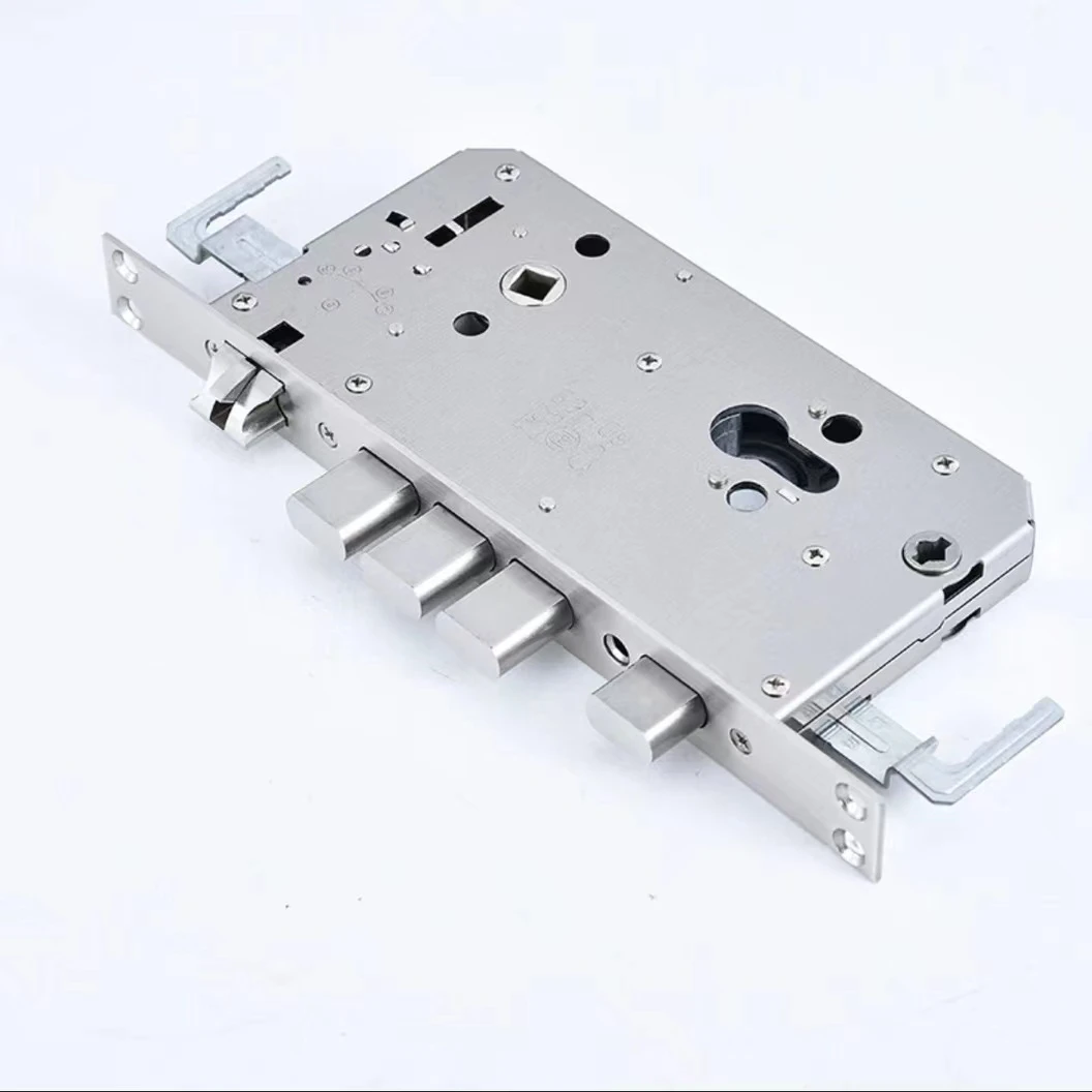 拍1发10全钢24*240防卡专用智能锁指纹锁体防盗门门锁五金零件