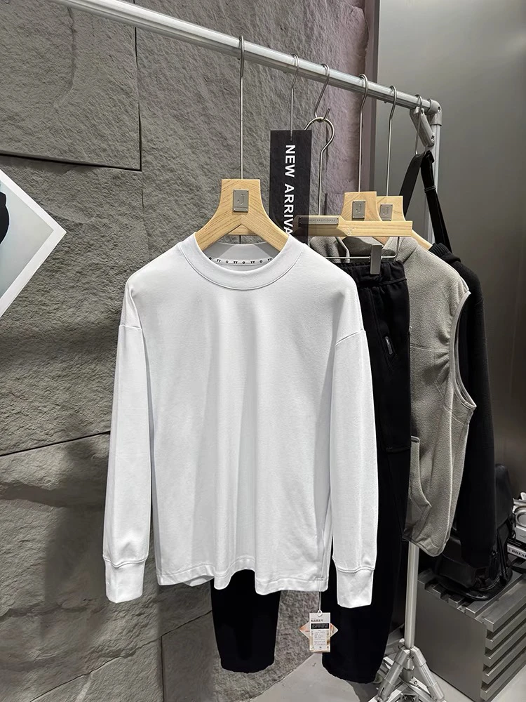 96047秋款超糯光版打底衫宽松长袖T恤