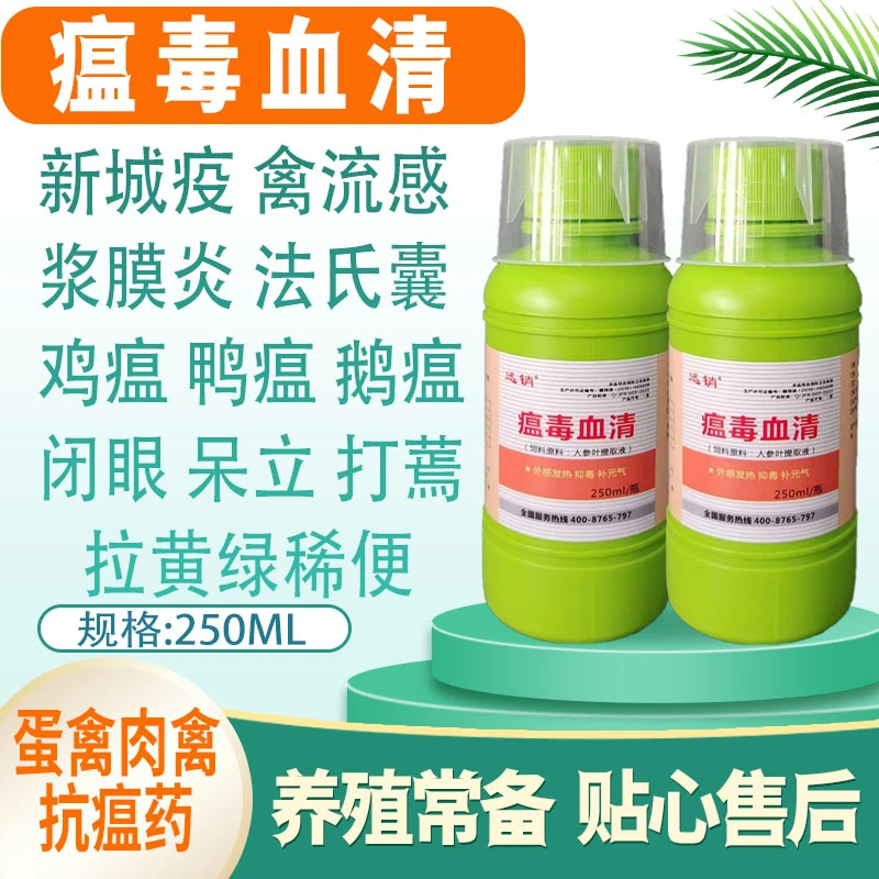 温立康口服液鸡鸭鹅鸽拉稀鸡打瞌睡白痢呼噜怪叫精神沉养殖常备