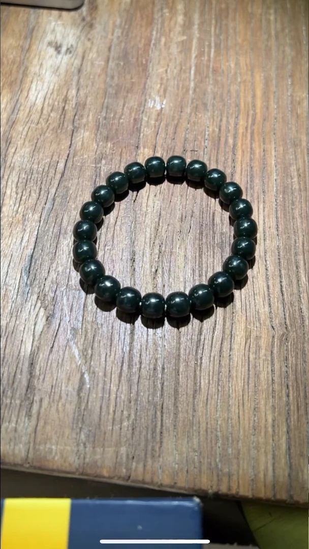 【闪购商品】和田玉塔青手串未镶嵌HHD5656