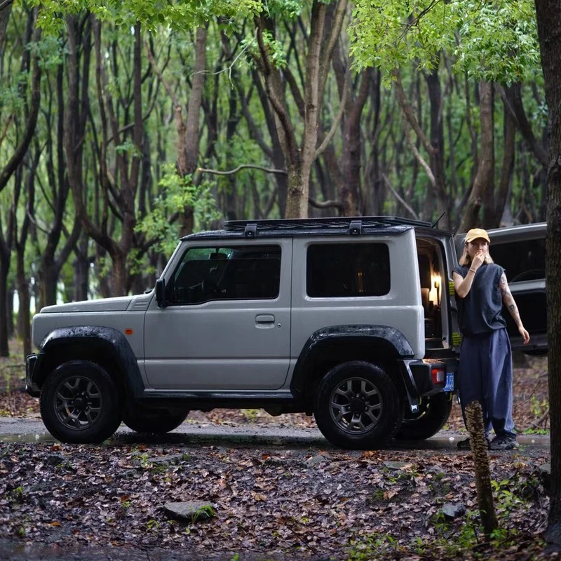 19-24新款JIMNY吉姆尼JB74车顶平台 行李框货架 行李架 爬梯改装