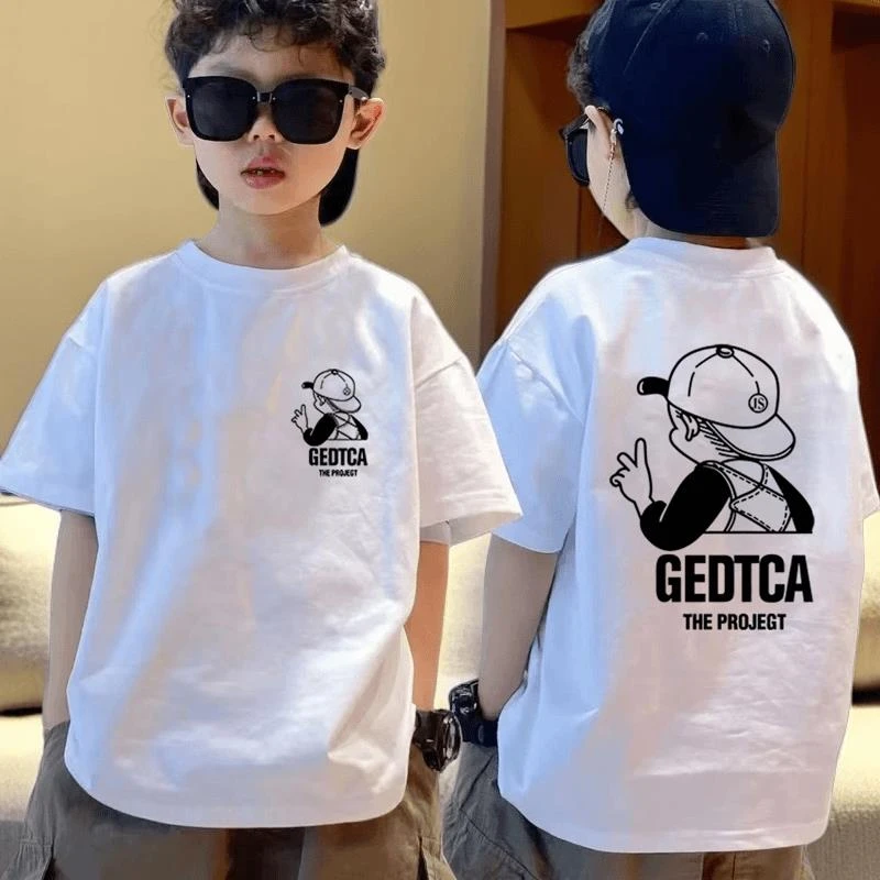 童装儿童短袖t恤夏季新款中大童纯棉短袖上衣帅气百搭男童短袖潮