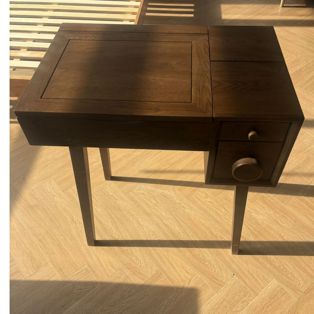 实木翻盖梳妆台化妆台尺寸68*45*77