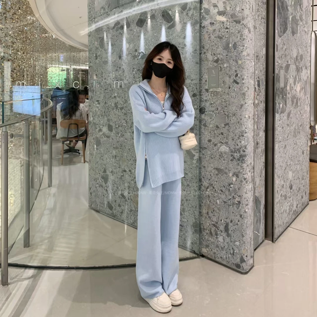 MDNW/美搭女王【特价】新款套头毛衣+裤子两件套装TZ1854