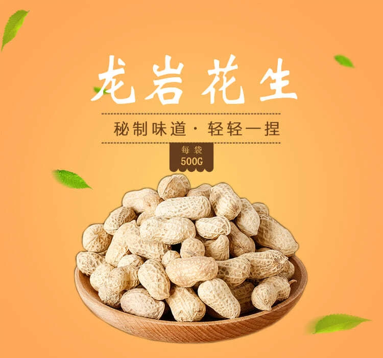 【龙岩蒜香花生】带壳香酥脆福建闽西特产下酒小菜蒜香味解馋500g袋