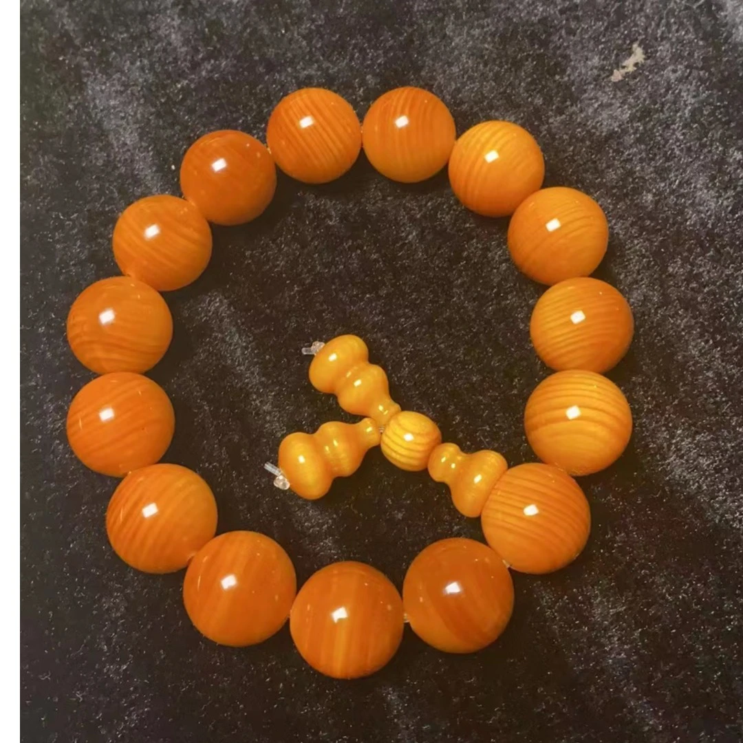 雷击琥珀木摆件1.5黄油