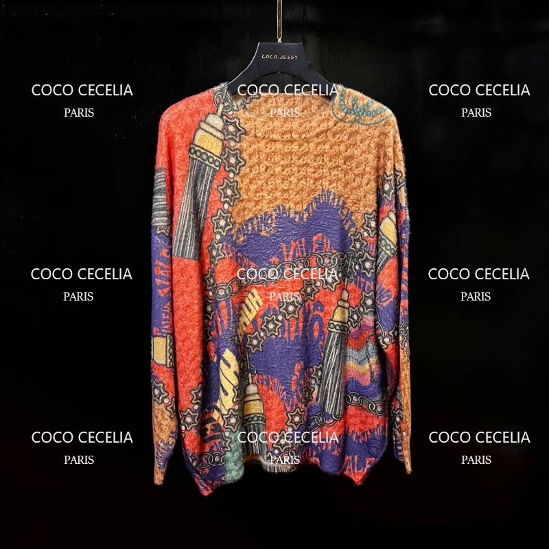 040 巴黎时装周走秀款 定色定染高品质针织毛衣