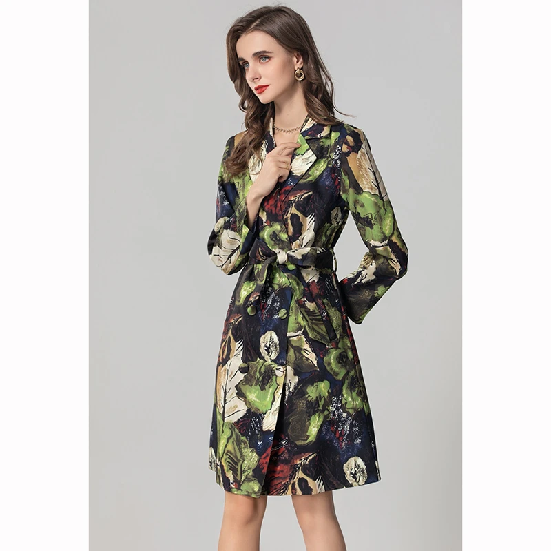 205款 高品质重工西装领风衣外套