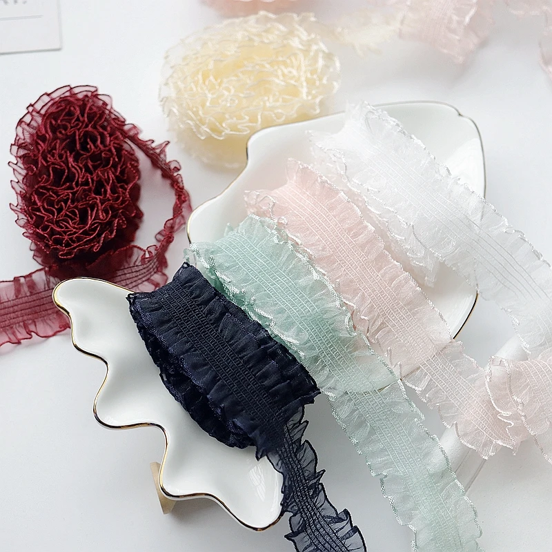 超仙柔软弹力雪纱带彩带松紧带礼品缎带装饰辅料diy手工蕾丝花边