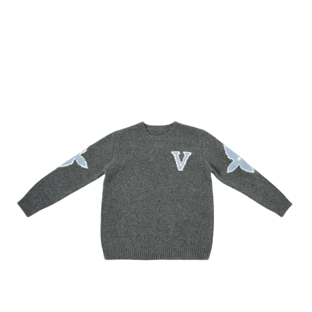 【贝贝专属】（偏爱）2025潮流设计款针织加厚男女圆领长袖毛衣