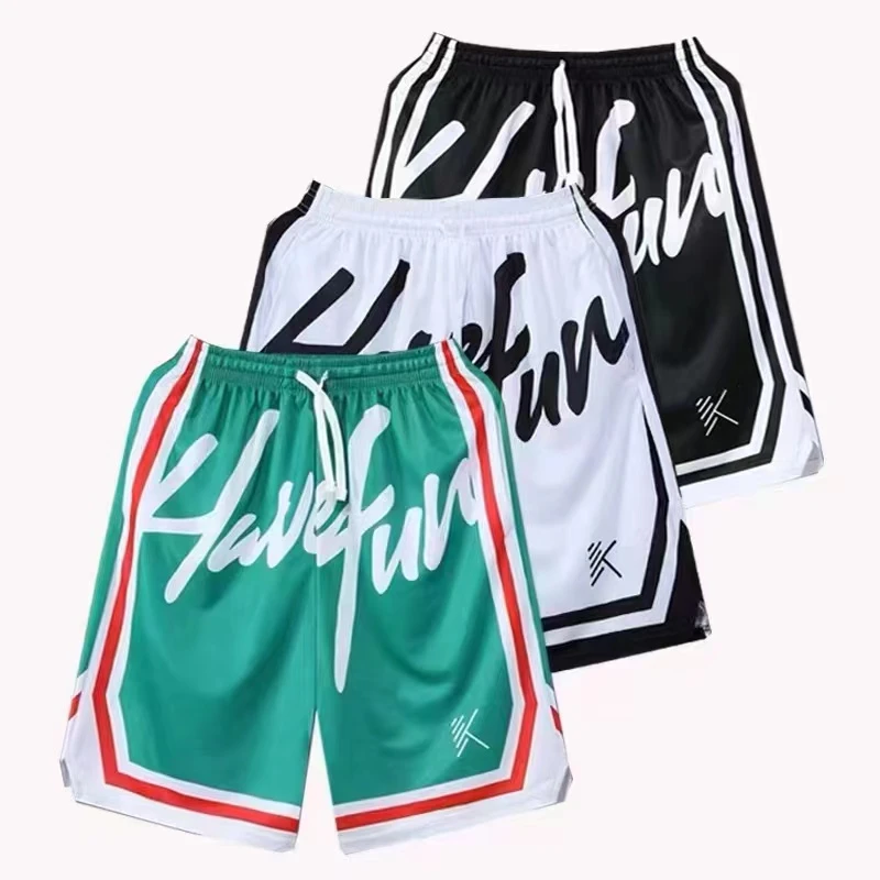 夏季速干篮球运动短裤美式篮球训练五分裤男宽松透气潮流街头