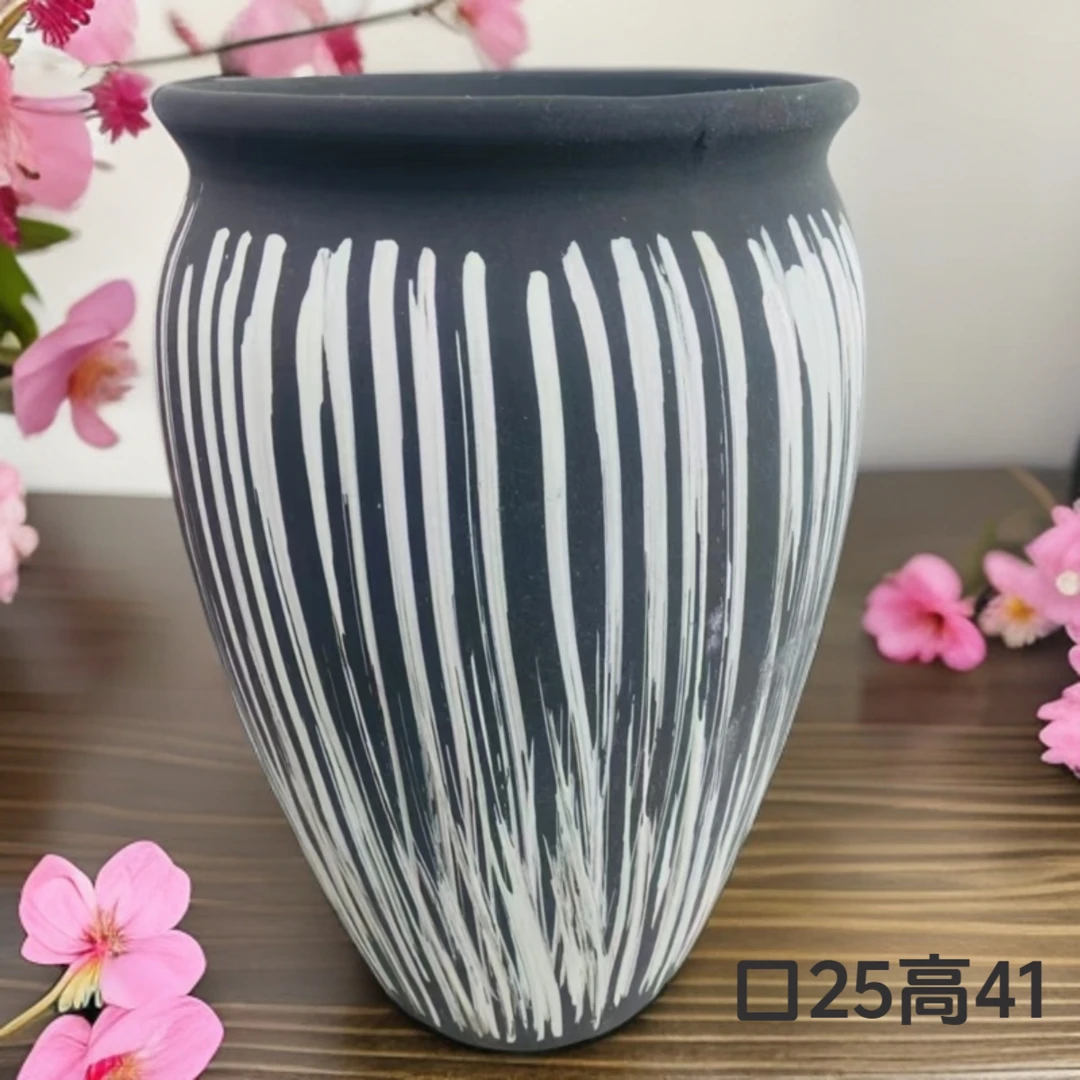 2089高41cm超大号复古花瓶-大老桩金钱树龟背竹多肉绿植花盆