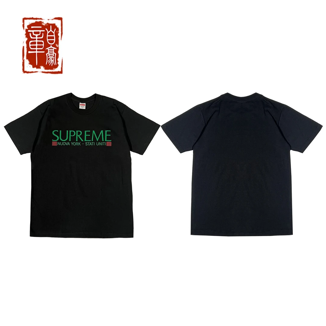 Supreme 20FW Nuova York纽约意大利语短袖T恤