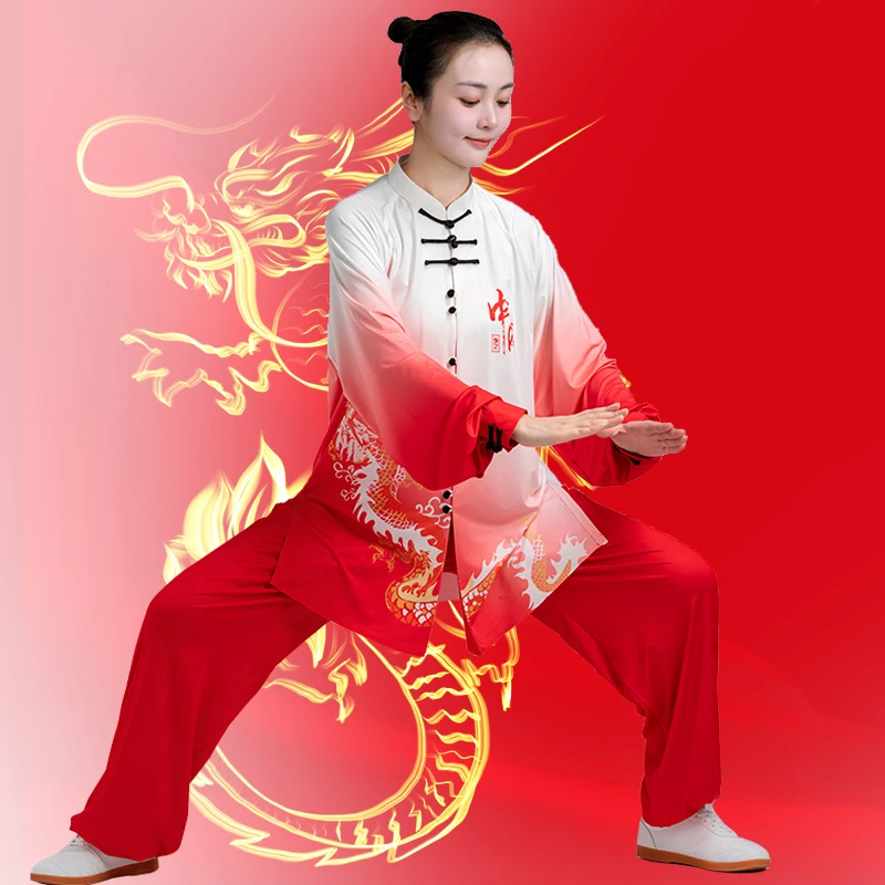 小和山太极服女款春秋季新款高档比赛表演出武术太极拳练功服男装