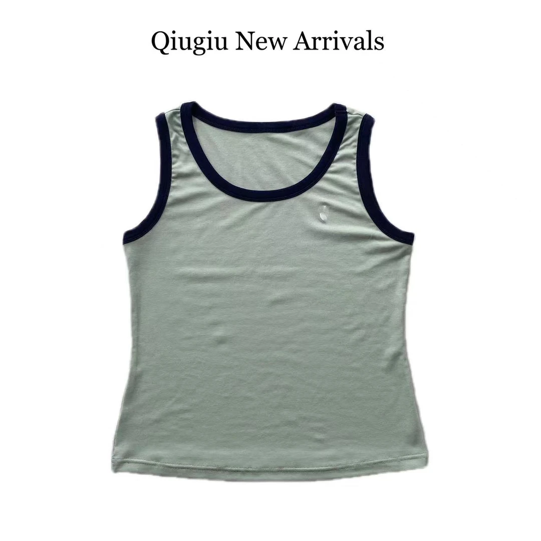 【打底神器】时尚休闲拼色弹力背心