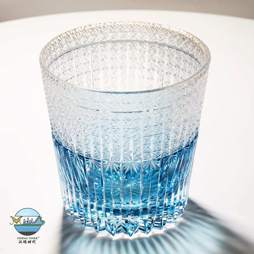 【福利专享】麦芒无铅水晶创意威士忌洋酒杯江户切子手工切割简约