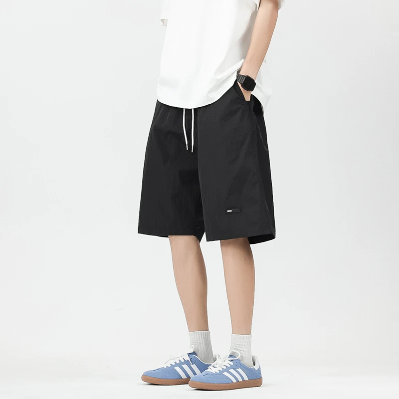 NNEFC美式高街薄款运动短裤男夏季2025新款青少年宽松速干五分裤